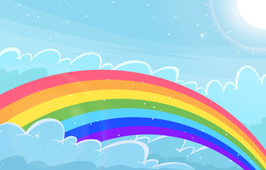 Fototapeta na wymiar Rainbow Background
