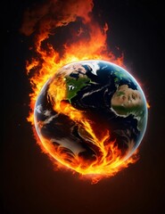 burning planet 