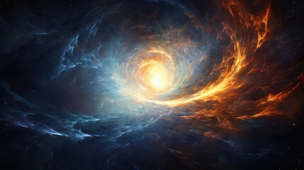 Obraz premium Showcase celestial phenomena that dazzle. Depict breathtaking solar flares, swirling wormholes, mesmerizing auroras, and colossal cosmic storms