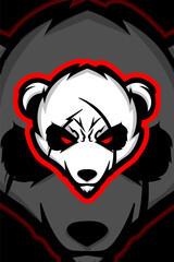 Panda E Sport Gaming Logo Mascot Cartoon Logo