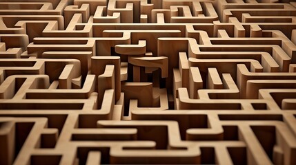 Wooden Maze Design