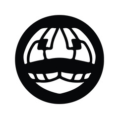 hand drawing symmetry icon or logo and symmetry flower, complex circle, japanese pattern, cirle art.