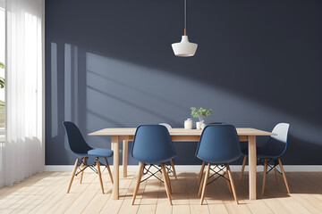 dining room with served dark wooden table