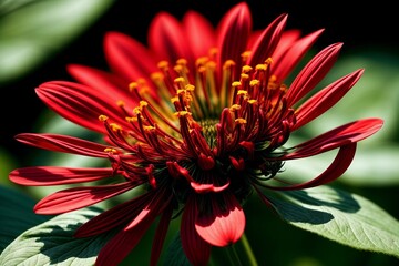 Vibrant Details Realistic Echinacea in Captivating Colors. AI Generated.