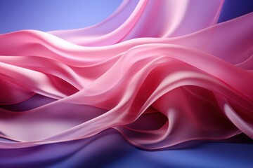 Fototapeta premium abstract background of pink silk or satin luxury cloth, Generative AI