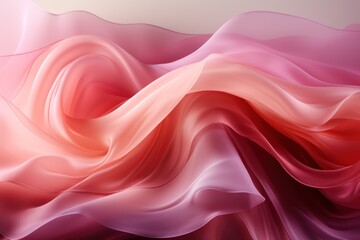 Fototapeta premium abstract background of pink silk or satin luxury cloth, Generative AI