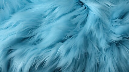 Texture, background, pattern. Blue fluffy fabric. Fluffy blue fur background, Generative AI - obrazy, fototapety, plakaty