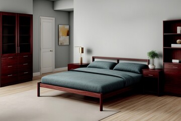 Exquisite Realistic Photo of a Murphy Bed by John Smith. AI Generated.