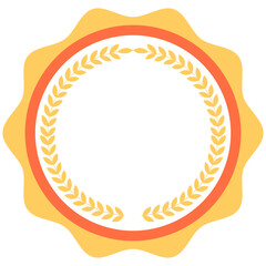 Badge and label shape vector illustration