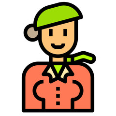 Flight Attendant Collection Set. 