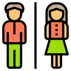 Restroom Collection Set. 