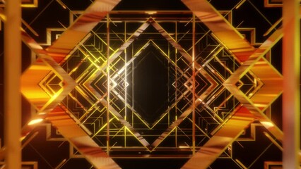 Golden Art Deco Background
