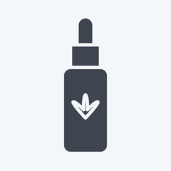 Icon Hemp Oil. related to CBD Oil symbol. simple design editable. simple illustration