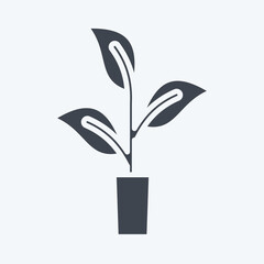 Icon Organically Grown Hemp. related to CBD Oil symbol. simple design editable. simple illustration
