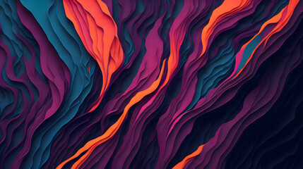 Abstract art, vibrant color, liquid texture, AI Generative