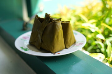 Barongko, typical food with banana filling