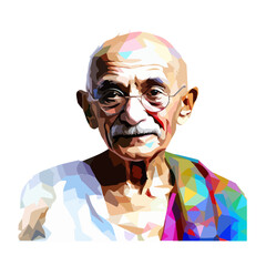 Mohandas Karamchand Gandhi or mahatma gandhi - obrazy, fototapety, plakaty