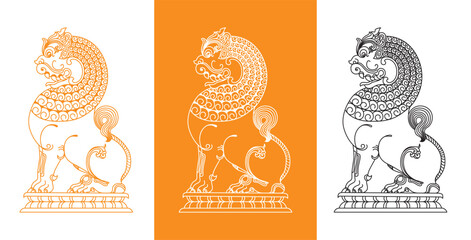 Yapahuwa Kingdom in Sri Lanka, Traditional Illustration Art