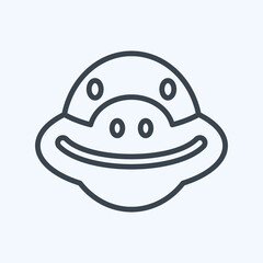 Icon Turtle. related to Animal Head symbol. simple design editable. simple illustration