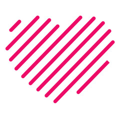 Abstract heart shape pink color