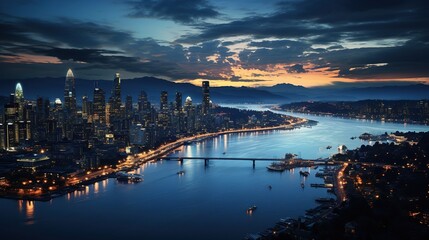 Dusks Urban Symphony A Mesmerizing