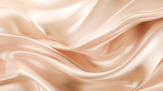 Silk cloth is floating background