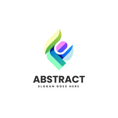 Vector Logo Illustration Abstract Gradient Colorful Style