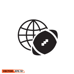 American foodball con vector graphic of template 