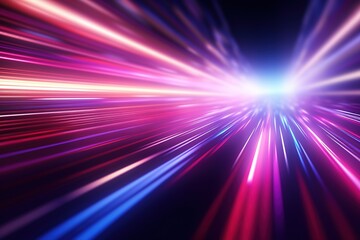 abstract futuristic background with pink blue glowing neon moving high speed wave lines and bokeh lights. Data transfer concept Fantastic wallpaper