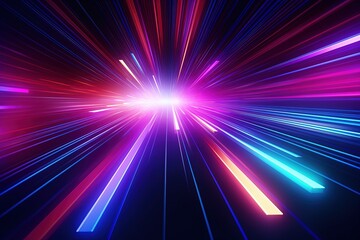 abstract futuristic background with pink blue glowing neon moving high speed wave lines and bokeh lights. Data transfer concept Fantastic wallpaper