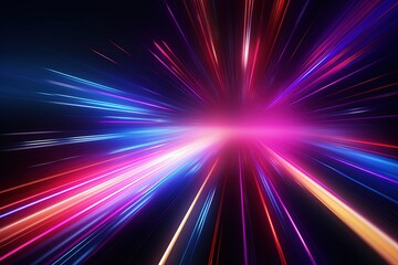 abstract futuristic background with pink blue glowing neon moving high speed wave lines and bokeh lights. Data transfer concept Fantastic wallpaper