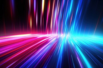 abstract futuristic background with pink blue glowing neon moving high speed wave lines and bokeh lights. Data transfer concept Fantastic wallpaper