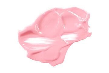Shiny pink brush watercolor painting isolated on transparent background. watercolor png