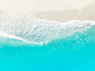 Fototapeta na wymiar Summer tropical with Waves on the beach as a background
