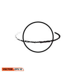 Saturn icon vector graphic of template 