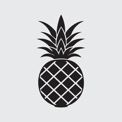 Pineapple logo retro icon
