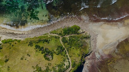 Areal view of the Long Reef in Sydney, Australia