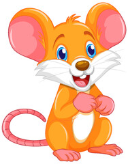 Cute mouse cartoon character