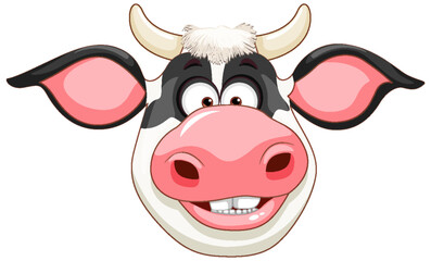 Cute cow cartoon character