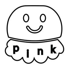 Toy jellyfish, stuffed toy, soft toy sticker icon