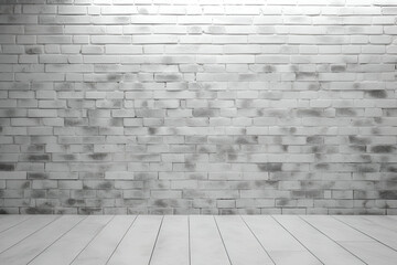 Fototapeta premium High resolution white brick room
