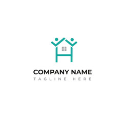 Co-Living Logo vector perfect for home services or co-living