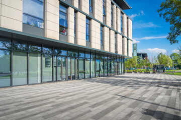 Modern urban business building on a sunny day