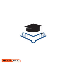 Icon vector graphic of book bachelor