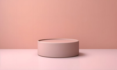 3D Podium Minimalist Cylinder Pedestal Product Display Presentation Platform Stage 