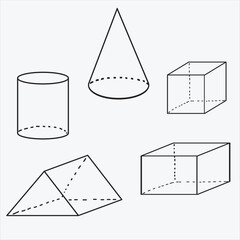 3D geometry ilustration 