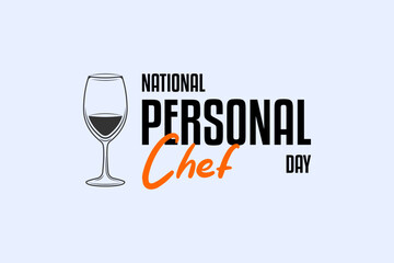 National Personal Chef Day, background template Holiday concept