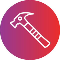 Vector Design Hammer Icon Style