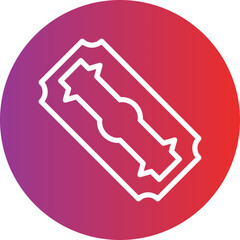 Vector Design Razor Blade Icon Style