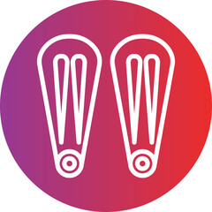 Vector Design Hair Pin Icon Style